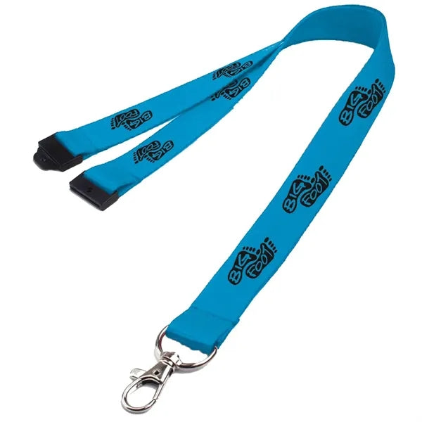 0.62" Polyester Lanyard with Safety Breakaway