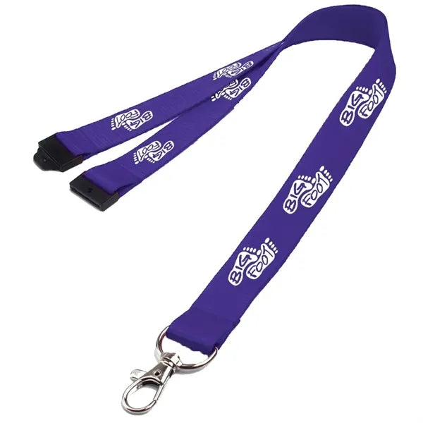 0.62" Polyester Lanyard with Safety Breakaway