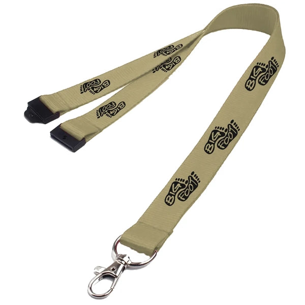 0.62" Polyester Lanyard with Safety Breakaway