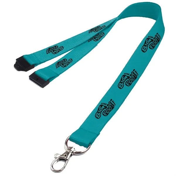0.62" Polyester Lanyard with Safety Breakaway