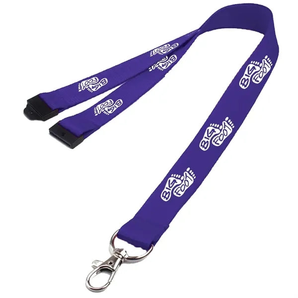 0.62" Polyester Lanyard with Safety Breakaway
