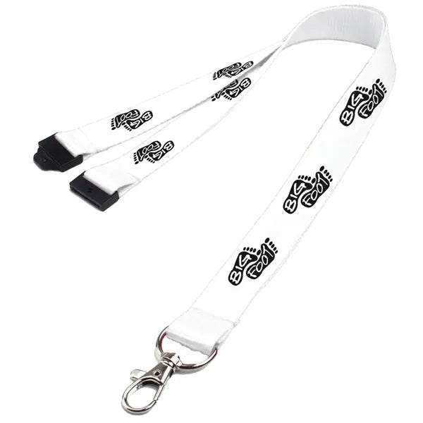 0.62" Polyester Lanyard with Safety Breakaway