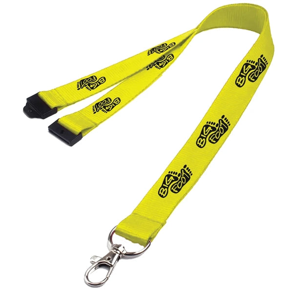 0.62" Polyester Lanyard with Safety Breakaway