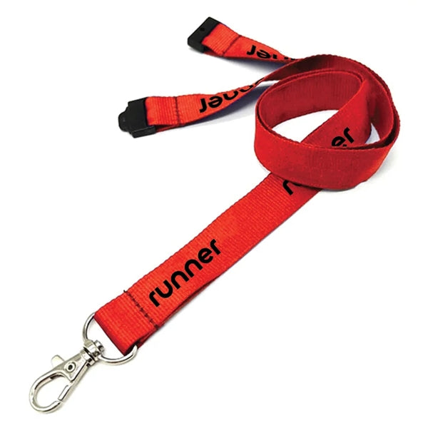 0.75" Polyester Lanyard with Safety Breakaway