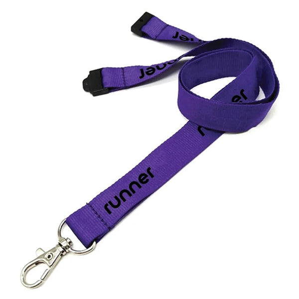 0.75" Polyester Lanyard with Safety Breakaway