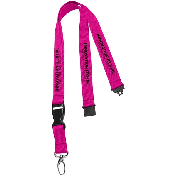 0.75" Lanyard with Buckle Release and Safety