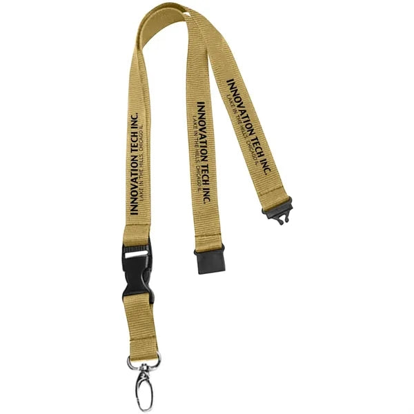0.75" Lanyard with Buckle Release and Safety