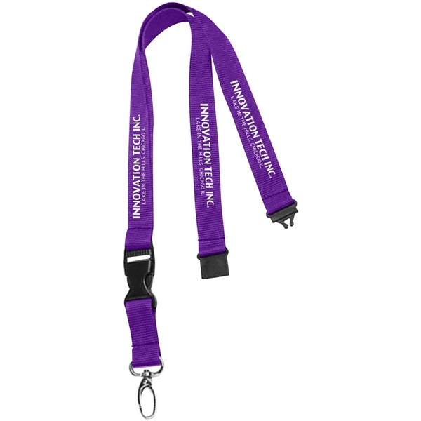0.75" Lanyard with Buckle Release and Safety