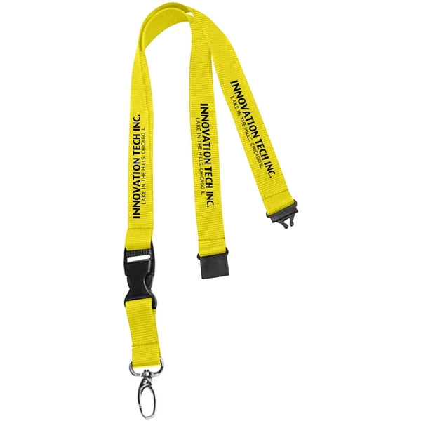 0.75" Lanyard with Buckle Release and Safety