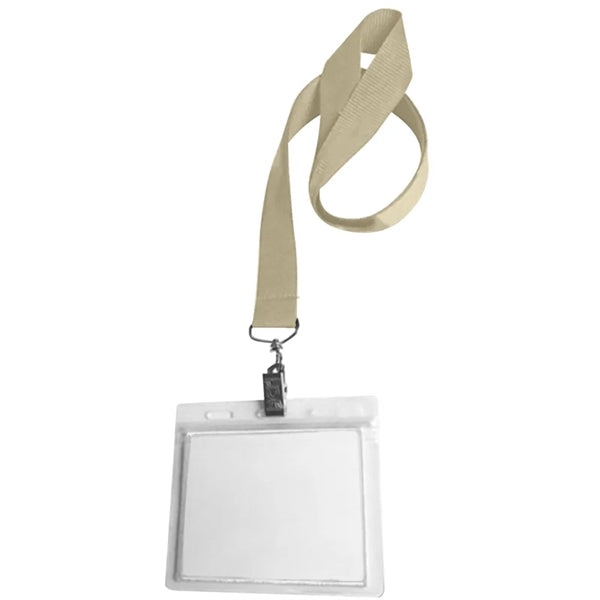 0.75" Lanyard Screen Printed with Badge Holder