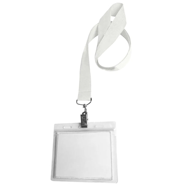 0.75" Lanyard Screen Printed with Badge Holder