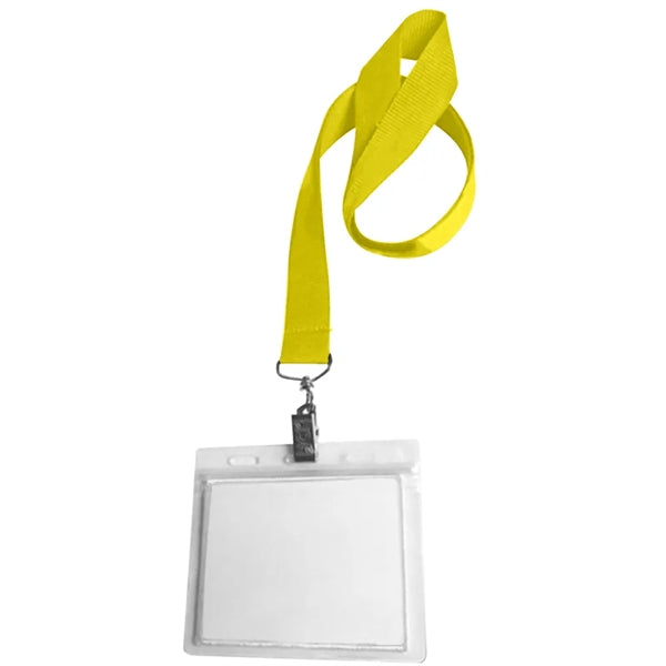 0.75" Lanyard Screen Printed with Badge Holder