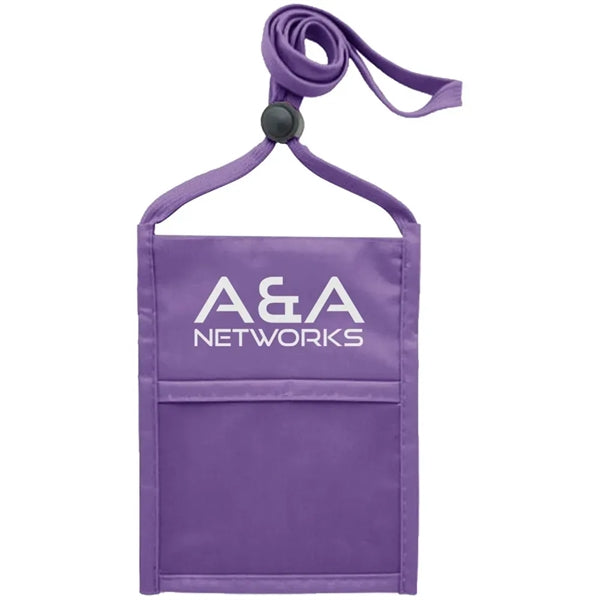 Premium Double Window Pouch Neck Wallet