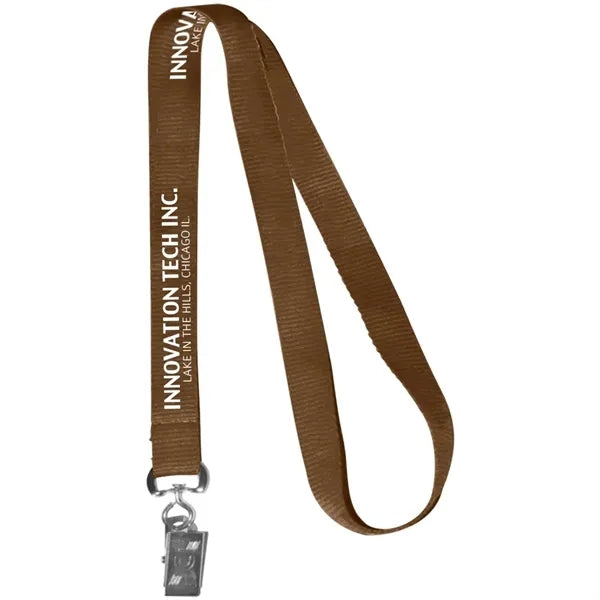 0.62" Polyester Silkscreen Lanyard