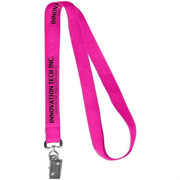 0.62" Polyester Silkscreen Lanyard