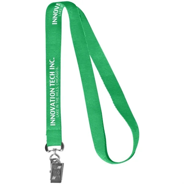 0.62" Polyester Silkscreen Lanyard