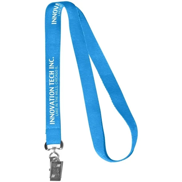 0.62" Polyester Silkscreen Lanyard