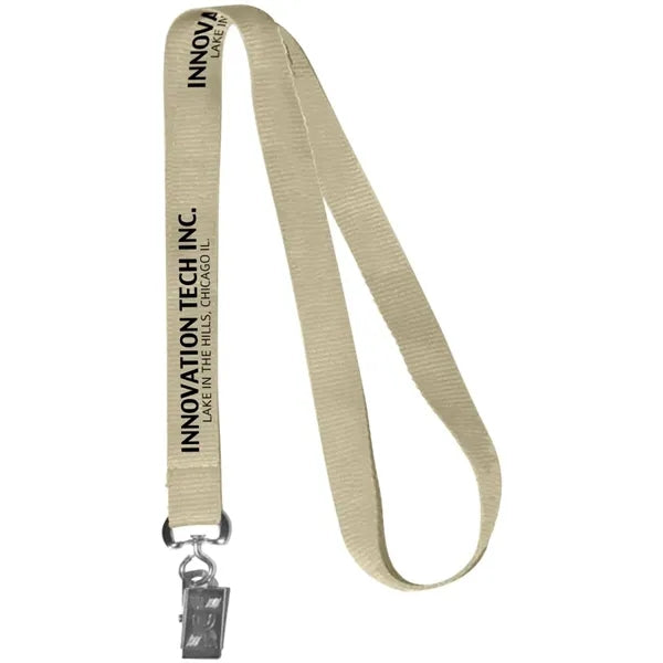 0.62" Polyester Silkscreen Lanyard