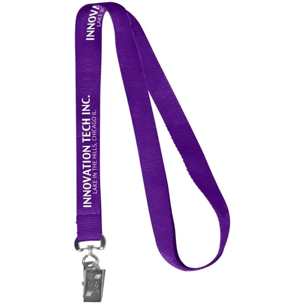 0.62" Polyester Silkscreen Lanyard