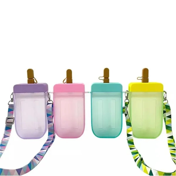 Creative Ice-Cream Plastic Popsicle Drink Water Bottles