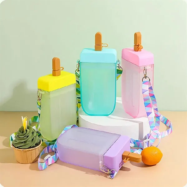 Creative Ice-Cream Plastic Popsicle Drink Water Bottles