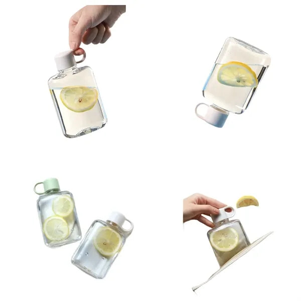 Portable Flat Water Bottle(12 oz)