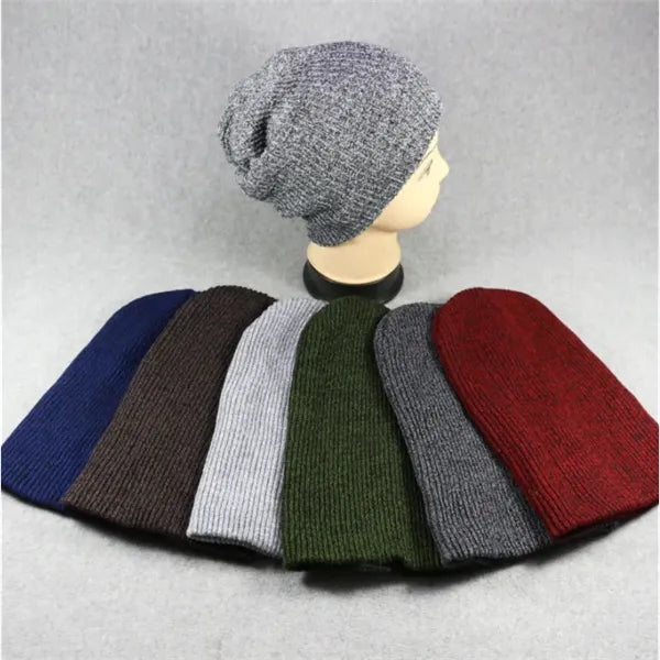 Knit Pom Beanie With Cuff
