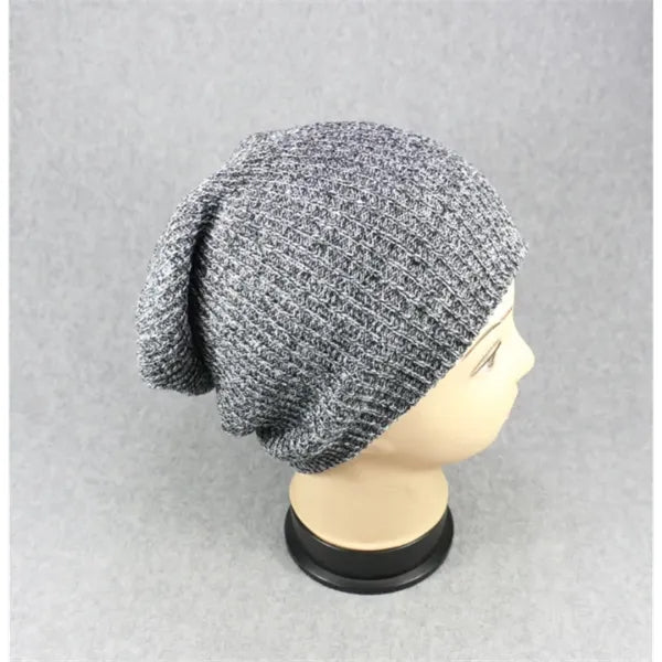 Knit Pom Beanie With Cuff