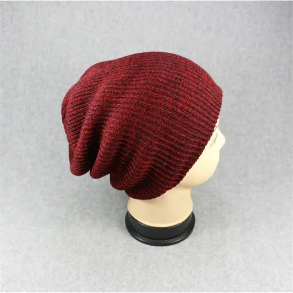 Knit Pom Beanie With Cuff