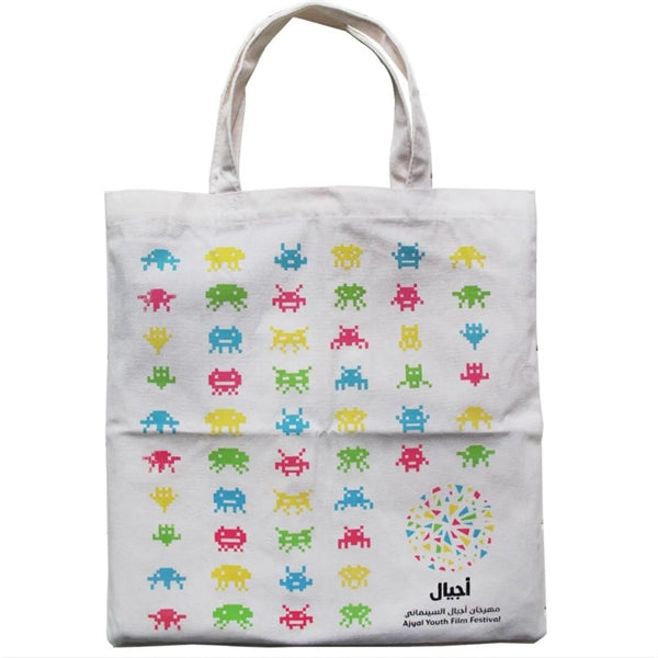 Handles Cotton Canvas Tote Bag
