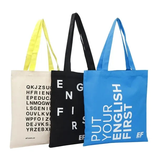 Handles Cotton Canvas Tote Bag