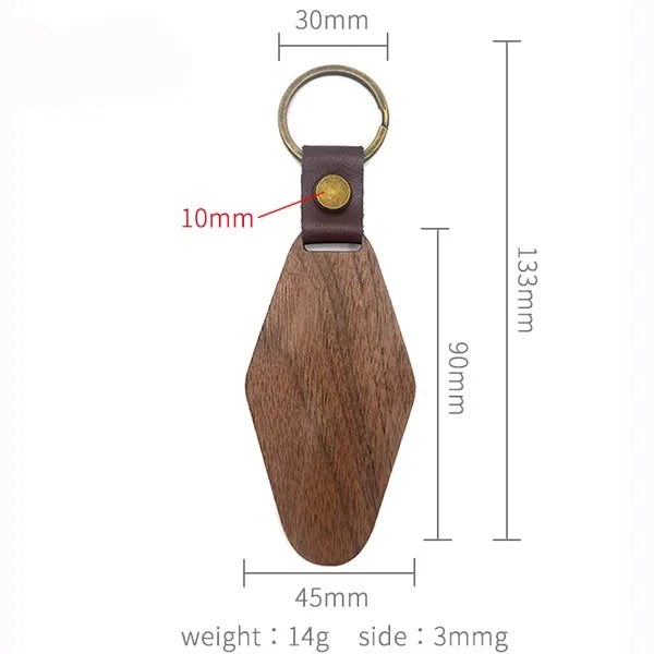 Vintage Wood Keychain