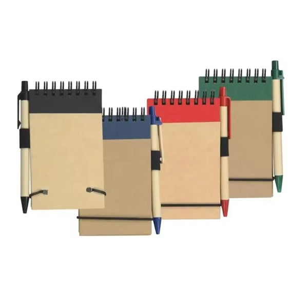 Eco Inspired Jotter Notepad Notebook with Matching Color