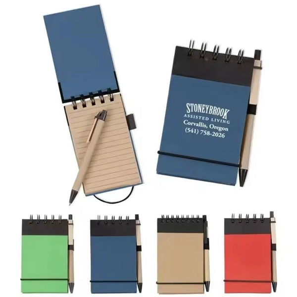 Eco Inspired Jotter Notepad Notebook with Matching Color