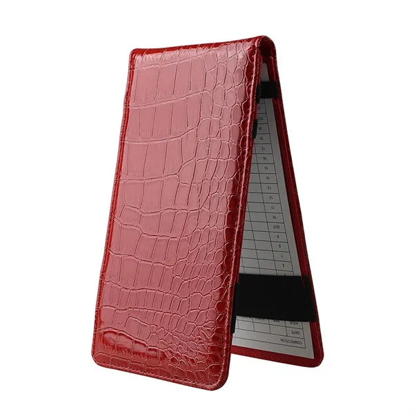 Leather Golf Score Card Holder