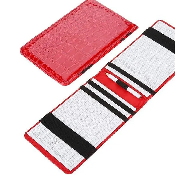 Leather Golf Score Card Holder