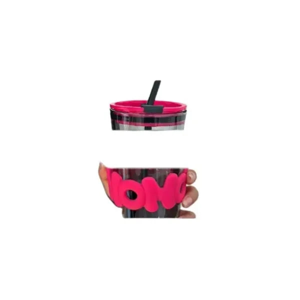 15 oz (450 ML) Glass Cups with Lids and Straws