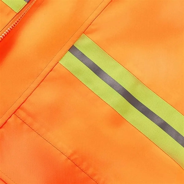 Reflective Safety Long Smock Jacket Raincoat