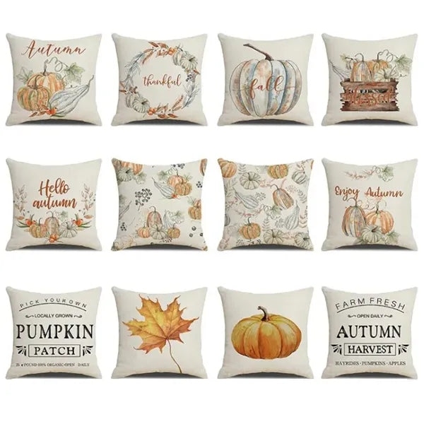 Linen Throw Pillows Cover