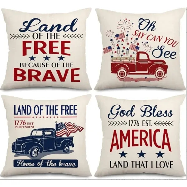 Linen Throw Pillows Cover