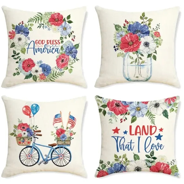 Linen Throw Pillows Cover