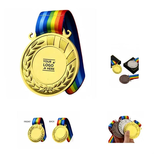 Blank Zinc Alloy Football Gymnastics Game Medals