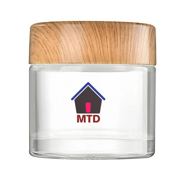 Glass Round Small Jars with Lids