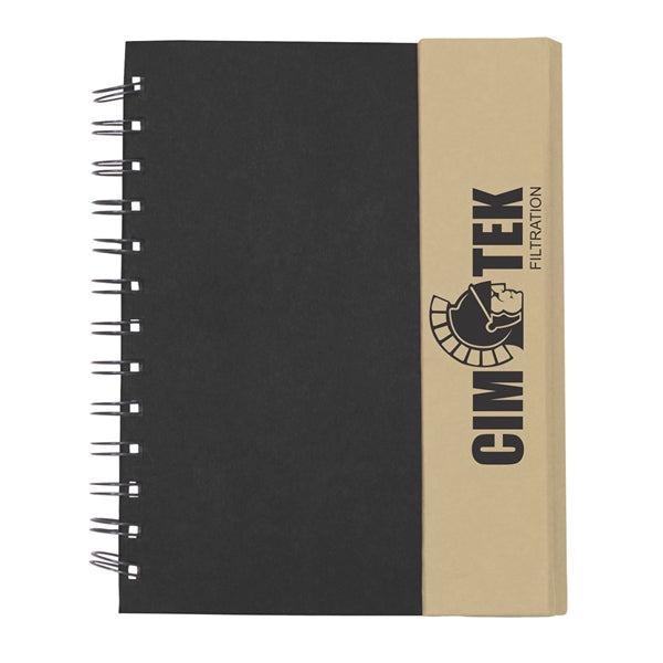Eco-Recycled Magnetic Journal with Sticky Notes and Flags