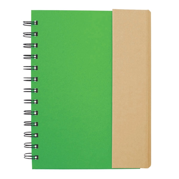 Eco-Recycled Magnetic Journal with Sticky Notes and Flags