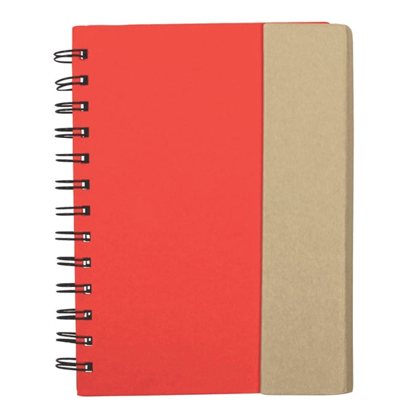 Eco-Recycled Magnetic Journal with Sticky Notes and Flags
