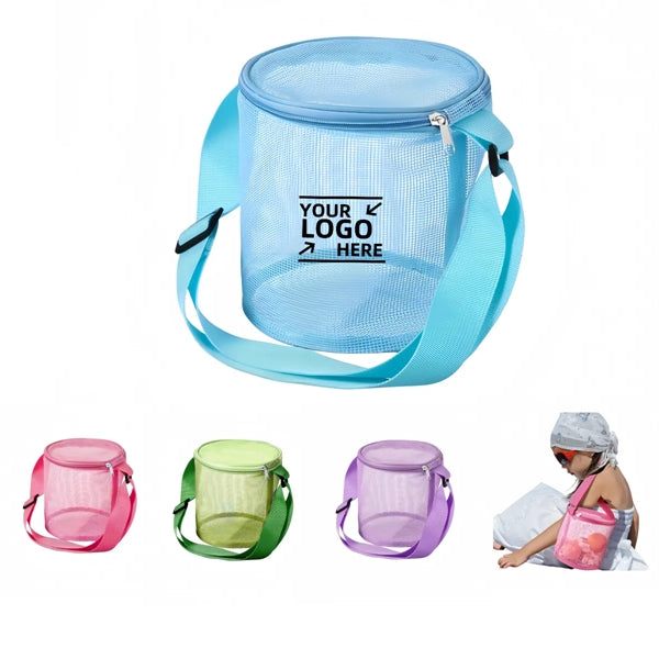 Kids Tote Cylinder Shell Beach Collecting Bags