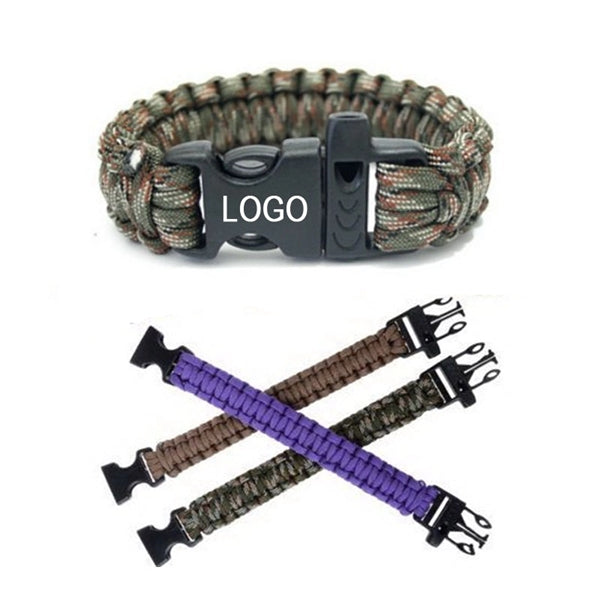 Whistle Survival Bracelet Outdoor Survival Kit