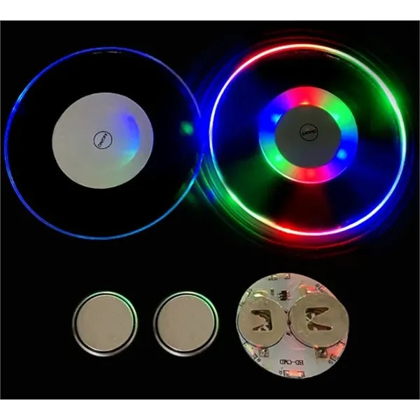 Acrylic Coaster with LED Cocktail Light