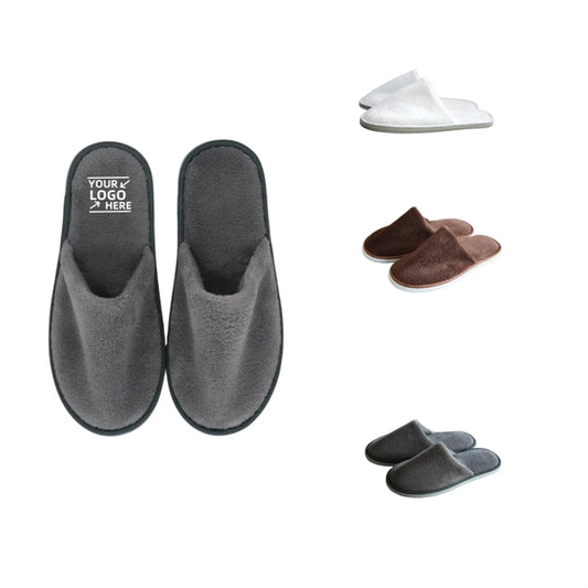 Coral Velvet And Comfortable Disposable Hotel Slippers
